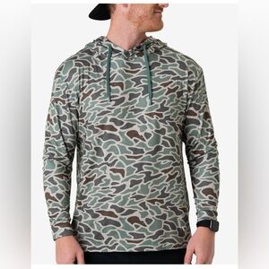 NWOT Burlebo Men’s Performance camo Hoodie size XXL